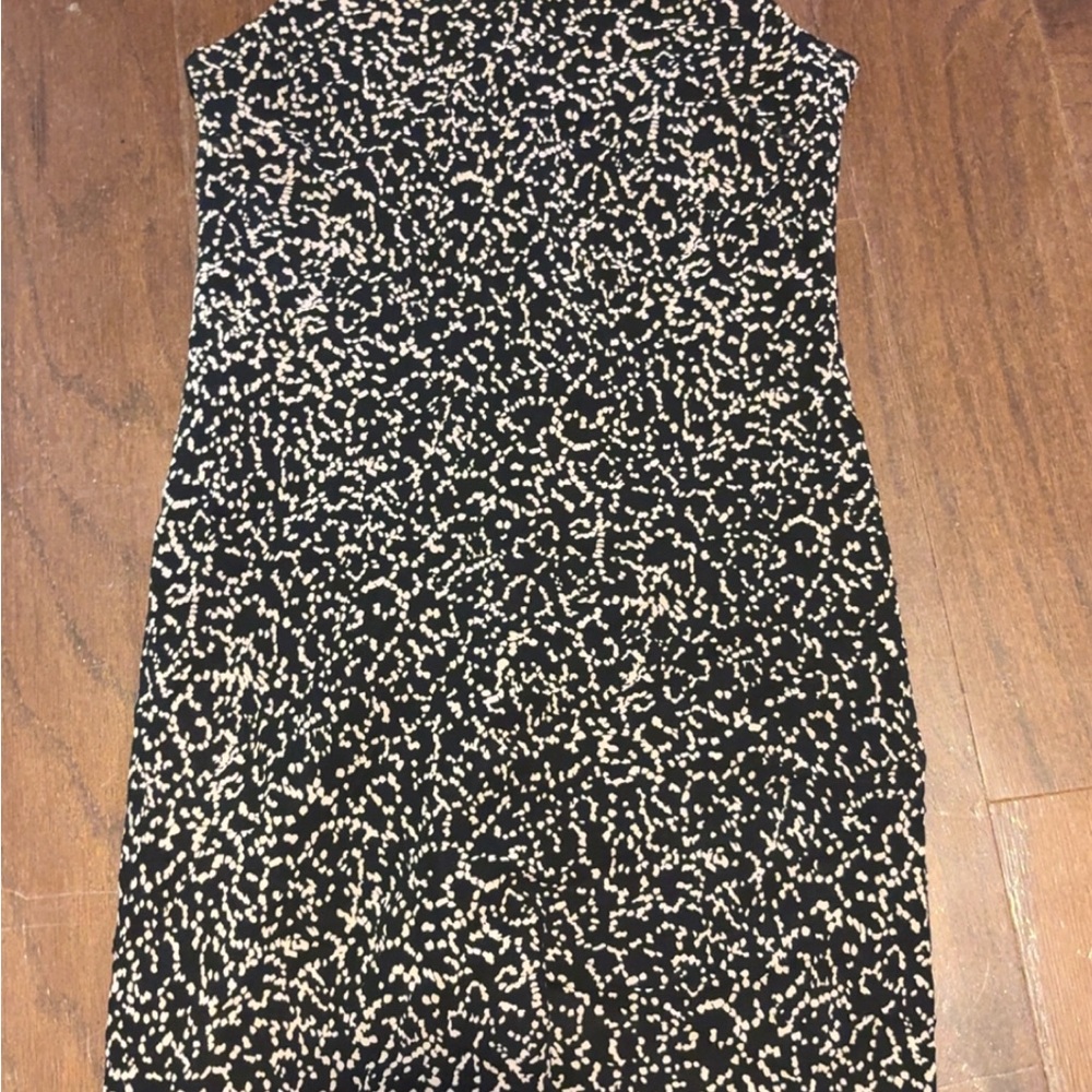 Ann Taylor Factory Black and White Patterned Mini Dress